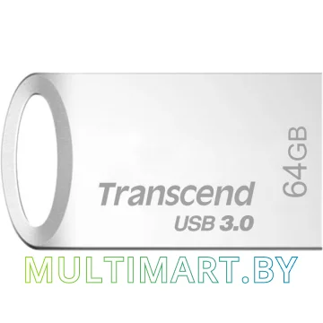 USB Flash Transcend JetFlash 710 64GB (серебристый)